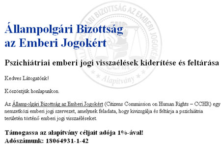 Állampolgári Bizottság az Emberi Jogokért felhívása Állampolgári Bizottság az Emberi Jogokért felhívása